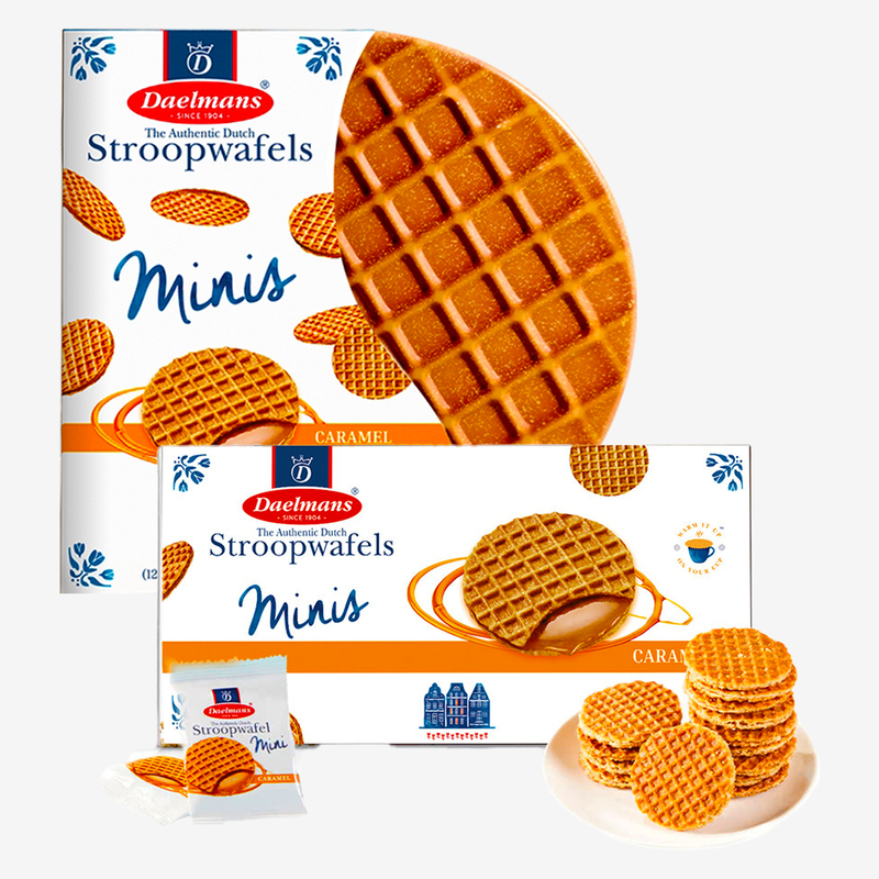 Dutch Caramel Waffles Daelmans Stroopwafels Individually Packaged Deman Cookies Imported Snacks Dutch Caramel Waffles Daelmans Stroopwafels Individually Packaged Deman Cookies Imported Snacks