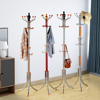 Stainless steel thickened modern simple assembly coat rack