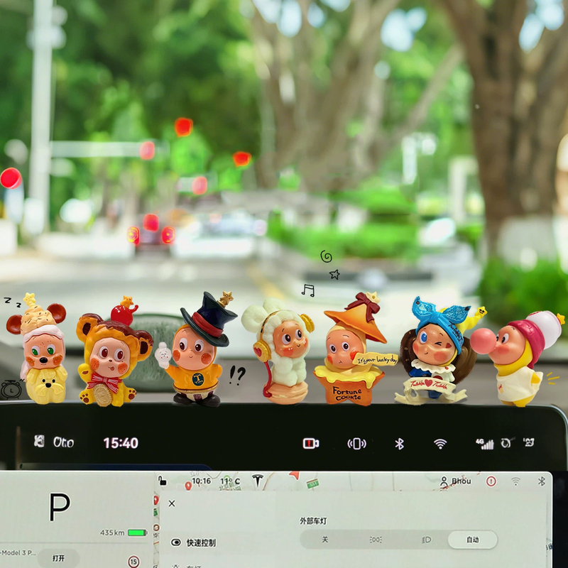Cute Gift for Girls, Car Dashboard Ornament, Computer Tesla Doll, Screen Center Console Decoration, New Toy
