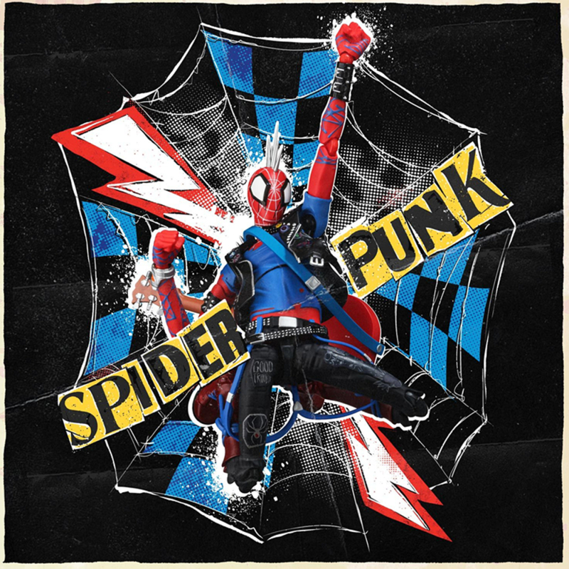 Qianzhi Lian Sv-Action Marvel Spider-Man Parallel Universe Punk Spider-Man Hobbi Brown Action Figure