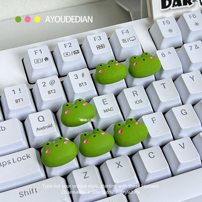 Nail Art Elevated Keyboard Keycap DIY Cute Little Frog Keyboard Raised Stickers Typing and Gaming Aid Tool Nail Art Elevated Keyboard Keycap DIY Cute Little Frog Keyboard Raised Stickers Typing and Gaming Aid Tool