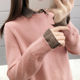 Fake two-piece knitted shirt women autumn and winter Korean version of the net red fashion hedging long-sleeved top all-match sweater bottoming shirt tide