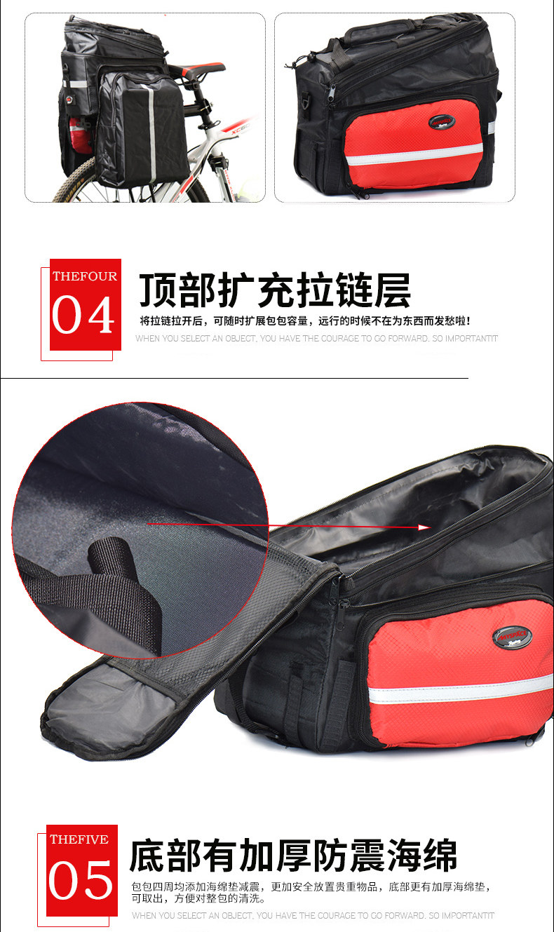 Sacoche pour vélo mixte MYSPACE - Ref 2211577 Image 22