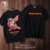 2020 Rat Năm nam ngắn tay nam cotton t-shirt bên trong ins xu hướng màu đỏ ngày đầu năm mới đạt quần áo áo sơ mi dưới. 