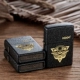 Sơn zippo chính hãng màu đen cá nhân tùy chỉnh Mỹ gốc dầu hỏa nhẹ hơn mờ sương gió zppo chữ - Bật lửa