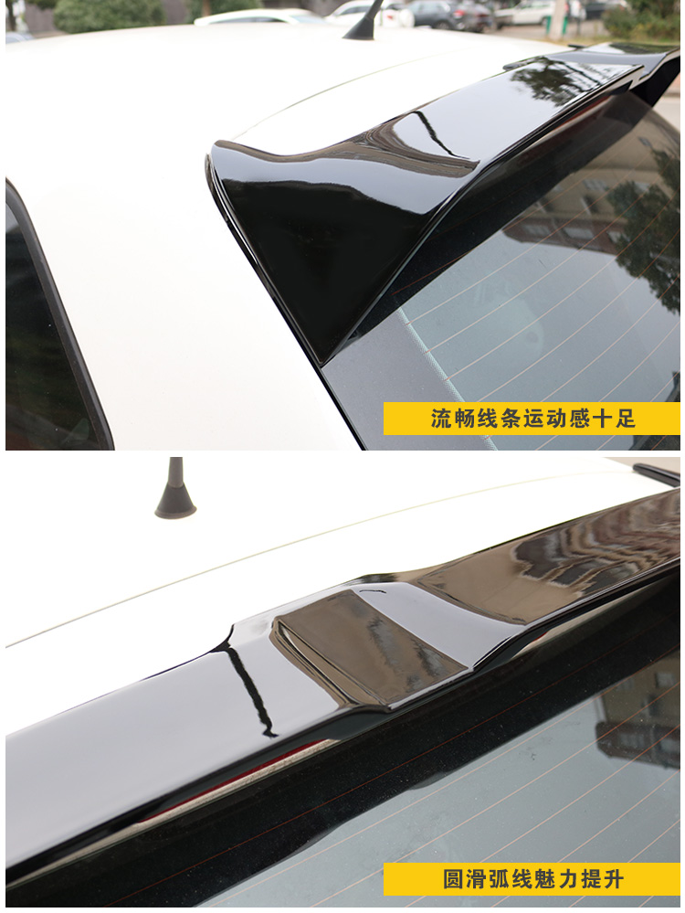 10-17 Đuôi xe Polo Polo Các mẫu Odinger POLO Polo cánh đuôi cố định bên ngoài cánh lướt gió mazda 2