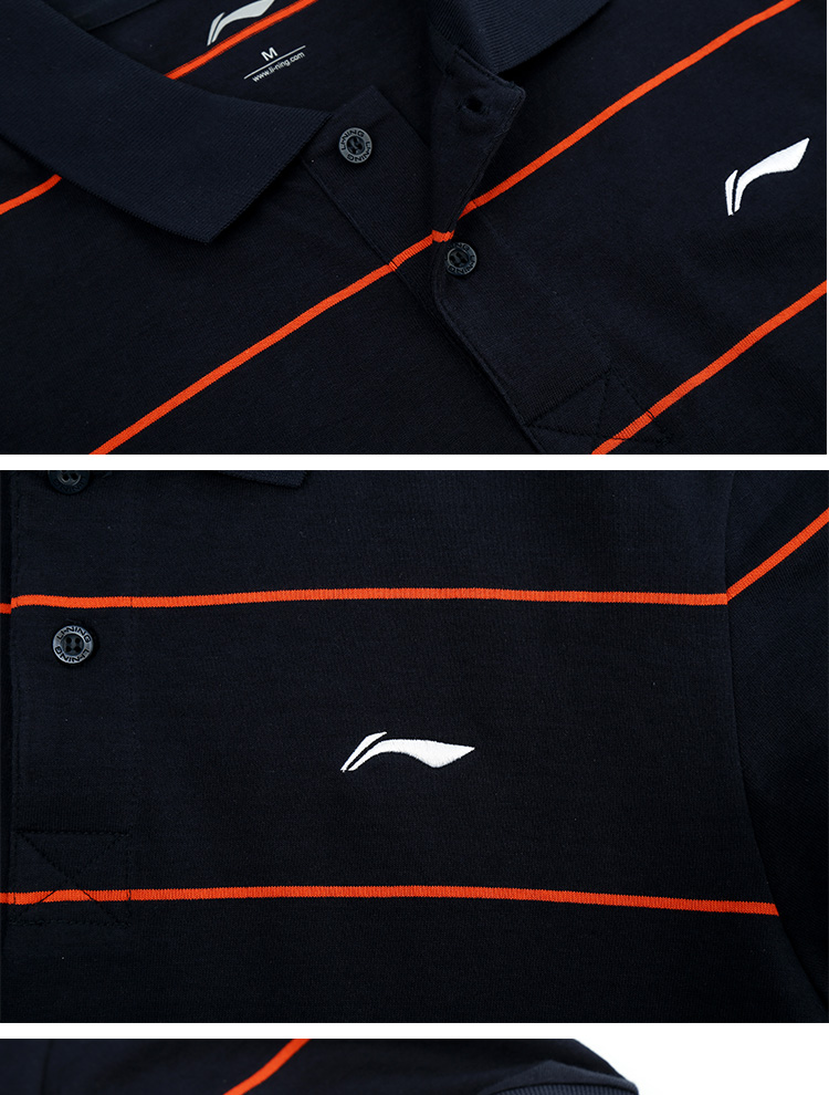 Polo sport homme LINING APLJ185 en coton - Ref 551535 Image 27