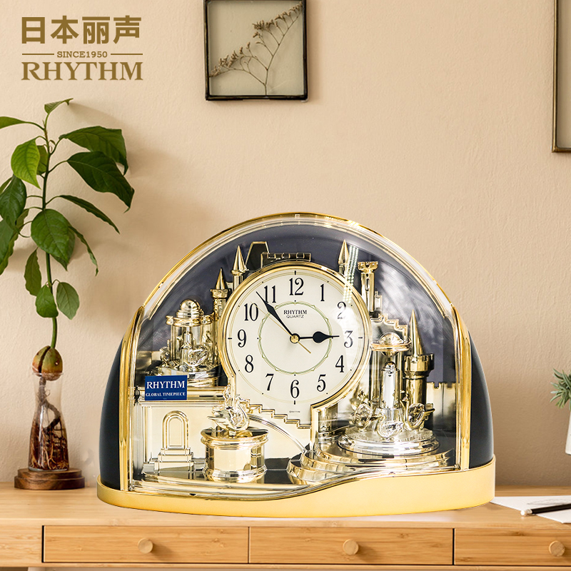 Lionic Eu Style Retro Seat Clock Living Room Home Light Lavish Creativity Fashion Sitting Bell TV Wine Cabinet Quartz Bench Pendulum-Taobao