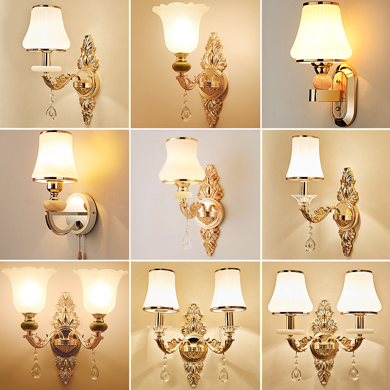 Creative Led Eurostyle Wall Lamp Bedroom headlights Living room Background wall Wall Lamp Charging Aisle Luminaire Modern Brief-Taobao