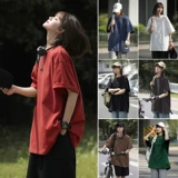 Бордовая футболка с коротким рукавом, хлопковый японский кленовый лист для влюбленных