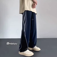 TY897-Темно-синий. Быстросохнущие полосатые брюки