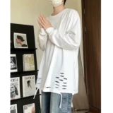 Белый летний приятный телу хлопковый лонгслив, в американском стиле, короткий рукав