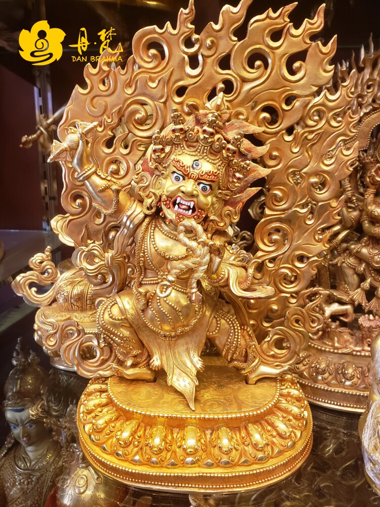 Nepalese full-lau gold diamond hand Buddha statue of the Buddha Chanadujie bronze Buddha statue Buddha statue of Buddha Gao 50cm