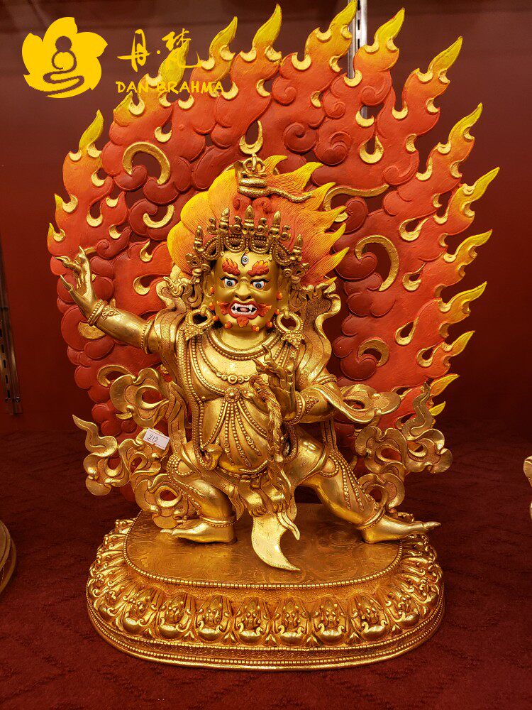 Nepalese King Hand Hair Care Buddha Statue Buddha Statue of the Garage Artisanal Full-Lau Gold Boutique Bronze Sculpture 50cm Nieber Direct postal mail