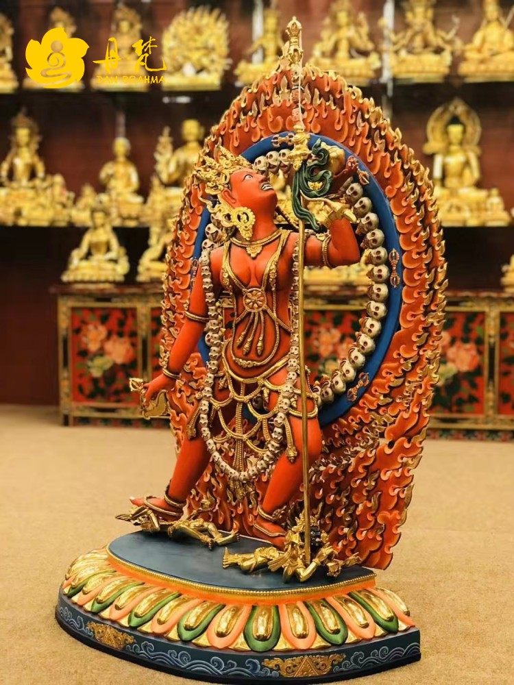 Nepali Boutique's Golden Color Painting of the Mother If Mother Buddha's Mother Buddha Karnima Master's Works 90cm