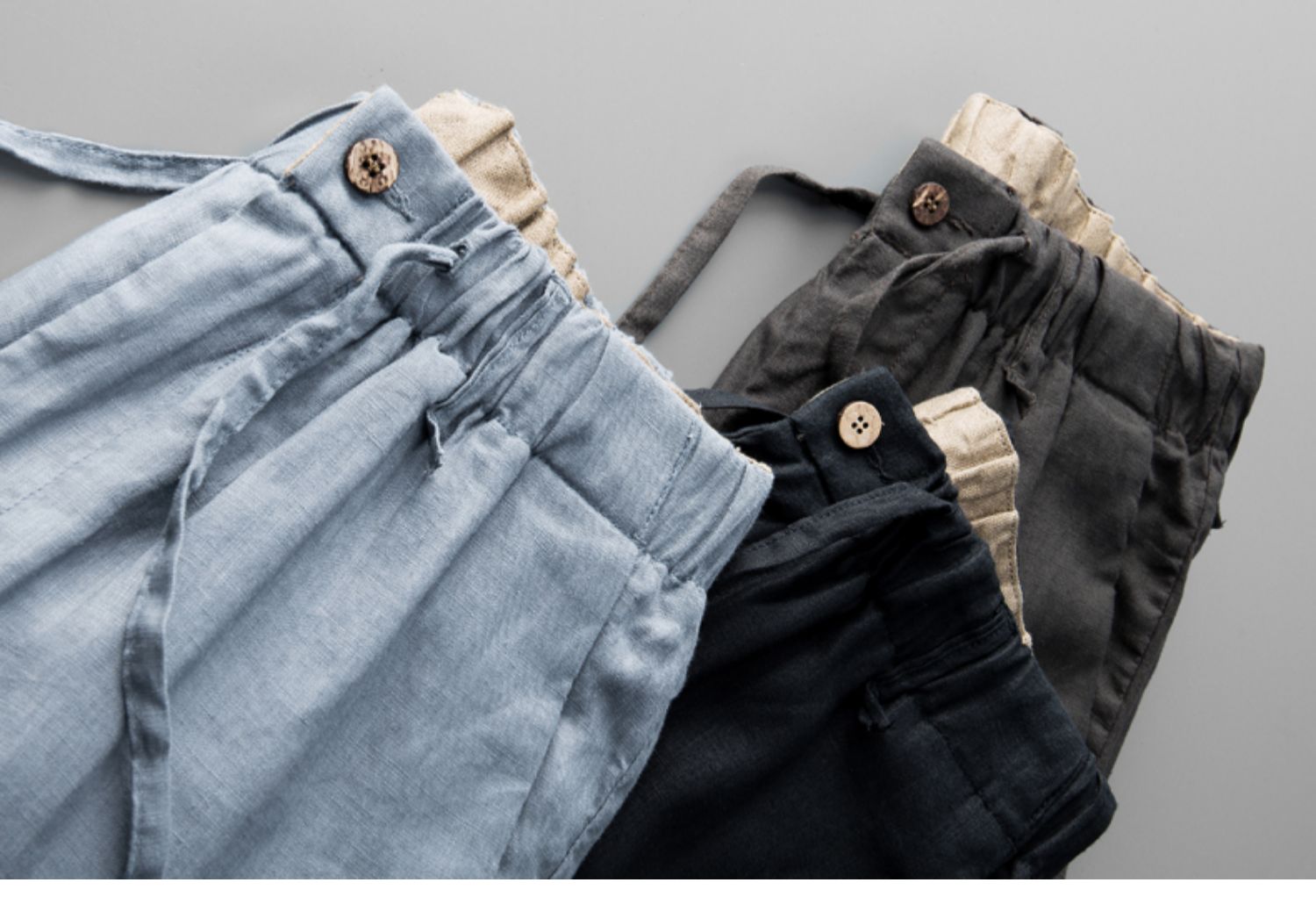 Mùa hè 2019 nam mới lanh quần linen chân lỏng quần cotton kích thước lớn quần linen lanh quần thường - Crop Jeans sịp nam