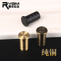 Ryan pure copper thickened dust collector concealed bolt bronze dust tube anti sand flat hole device dust cover sand cover cylinder