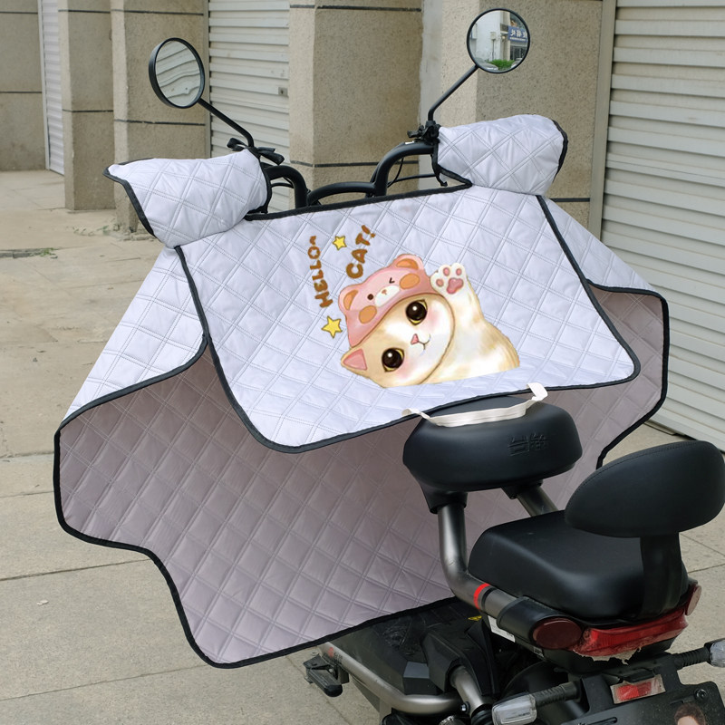 Riding an electric car in summer new summer windshield is sunscreen spring and summer small cloak front windshield scooter scooter