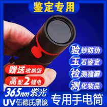 Purple light flashlight Jade jewelry Jade beeswax identification special UV fluorescent agent detection USB charging