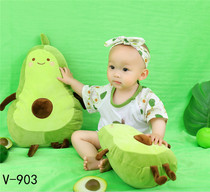 Childrens photography theme clothing 100 days photo Avocado shape Baby photo studio Art photo Half-year-old photo clothing
