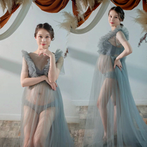 Pregnant women Photo clothing new beautiful gray gauze skirt pregnant mommy photo clothes pregnant women Photo Photo Photo Clothing