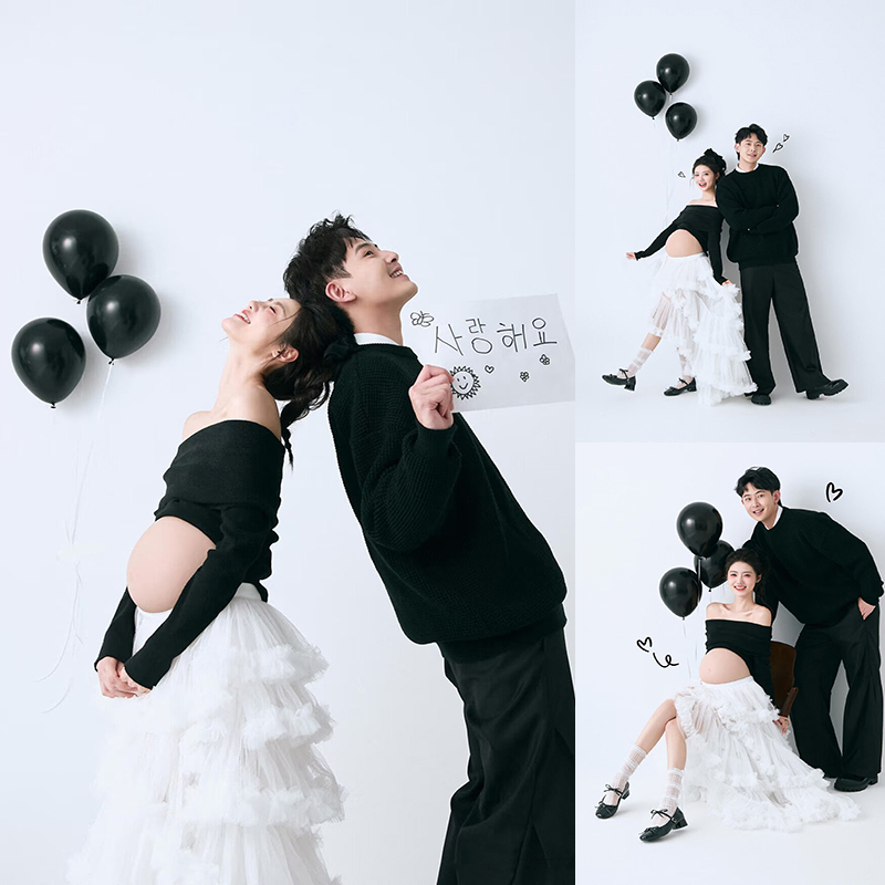 New Style Studio Photography Clothes for Pregnant Women and Couples, Playful and Cute, Lazy Style for Pregnant Moms, Warm Home Photography Clothing New Style Studio Photography Clothes for Pregnant Women and Couples, Playful and Cute, Lazy Style for Pregnant Moms, Warm Home Photography Clothing