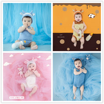 Baby 100-day photography clothing childrens 100-day baby photo calf new shape decoration theme props knitted clothing