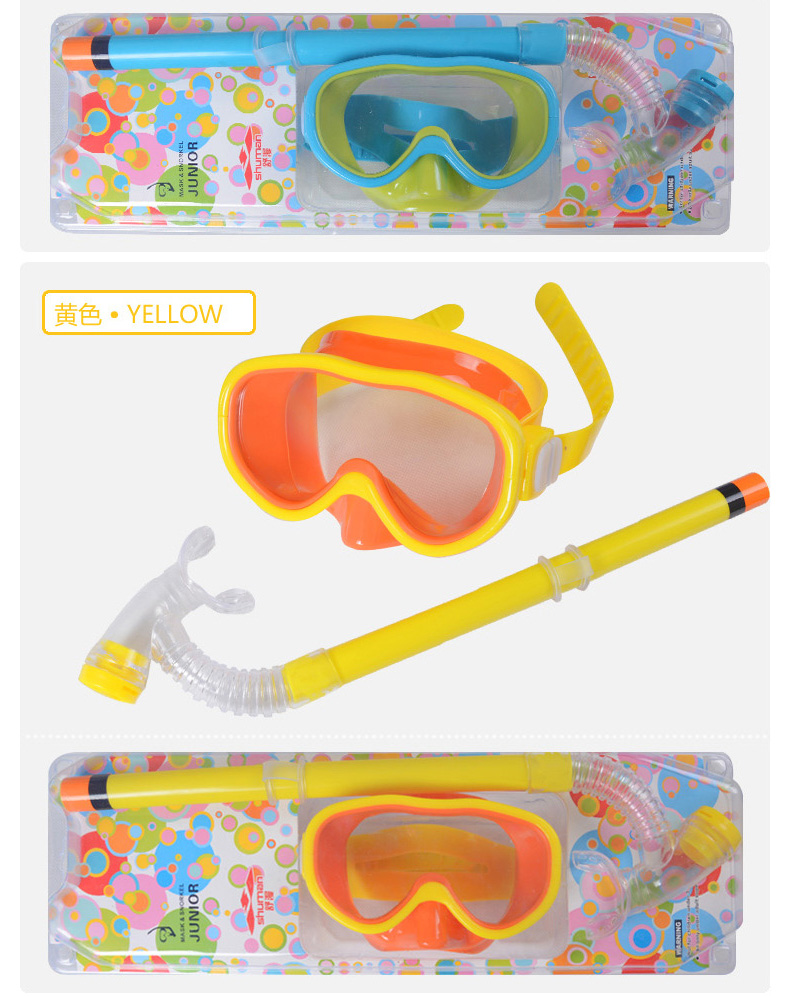 Kính bơi chàng trai và cô gái kính bơi không thấm nước goggles đặt ống thở bán khô snorkeling thiết bị bơi đồ bikini