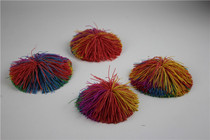 Leather band shuttlecock leather band sandbag childrens toy keychain jewelry childhood memories