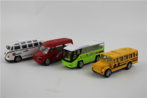 Alloy car model alloy model traffic toy car model school bus bus bus alloy back force car model