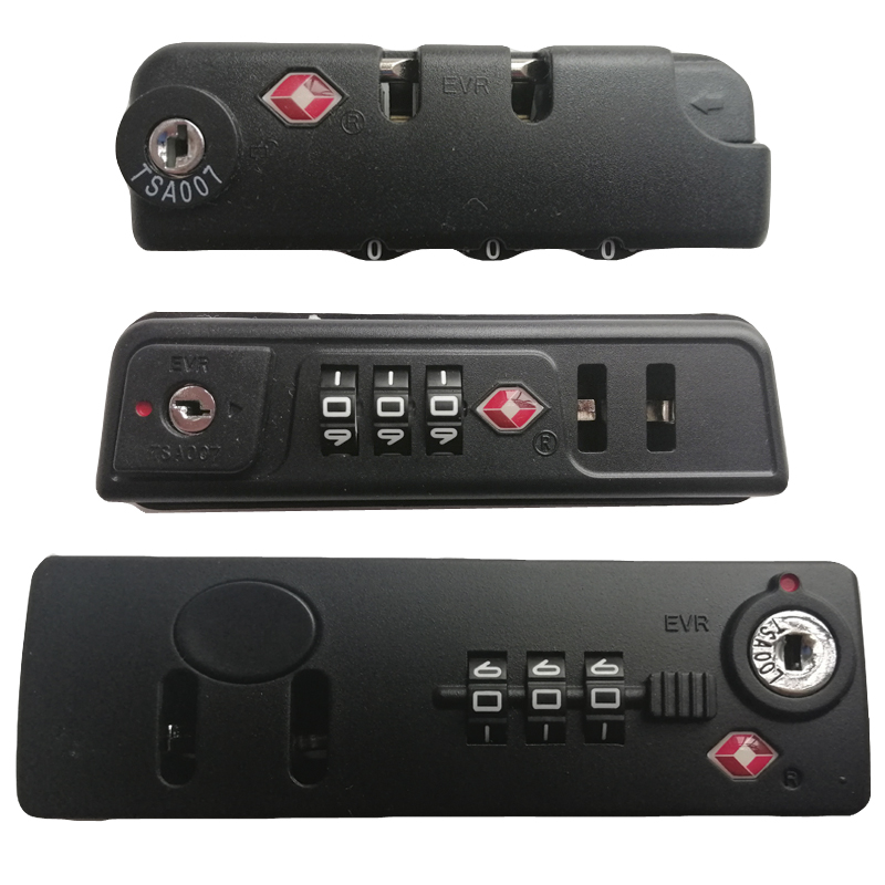 EVR luggage password lock luggage fixed lock zipper box password lock luggage pull tab lock TSA007 customs lock