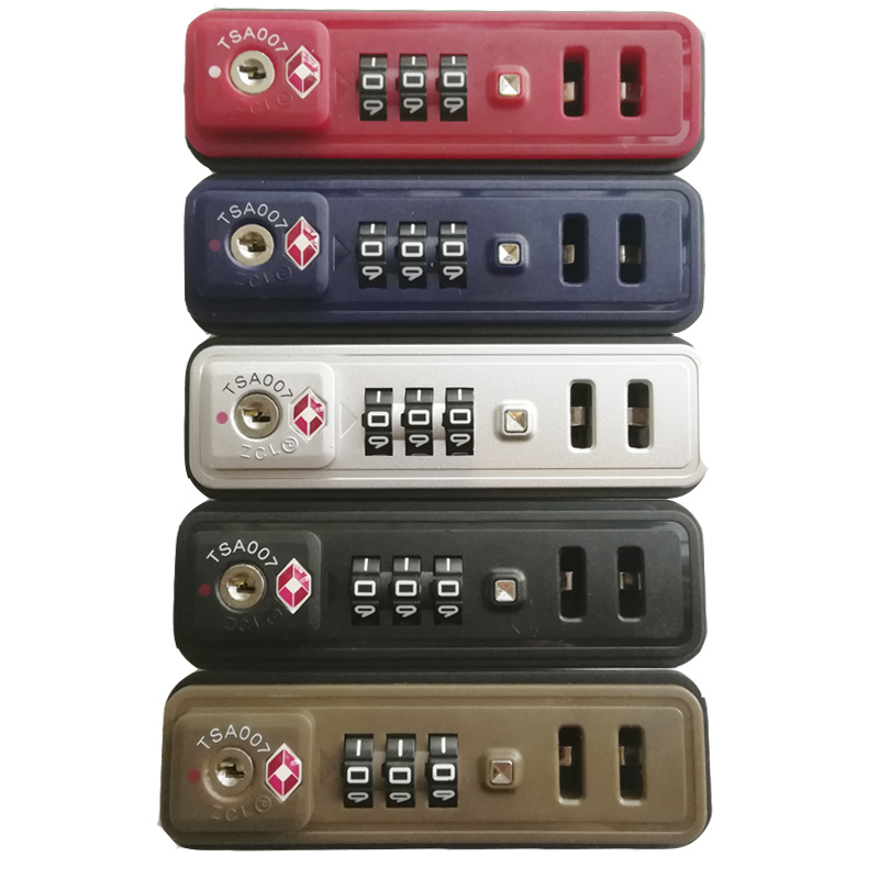 ZCL TSA007 Customs password lock luggage fixed lock luggage built-in lock luggage password lock zipper box lock