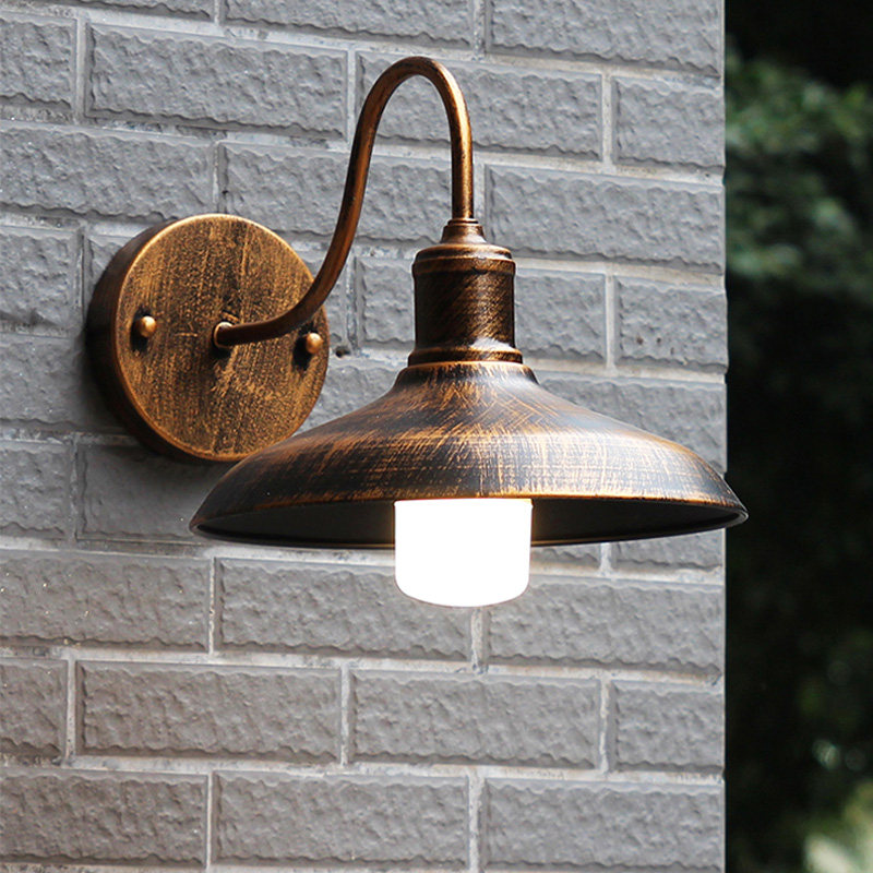 Outdoor waterproof wall lamp American retro industrial style balcony garden villa courtyard outdoor terrace aisle wall lamp