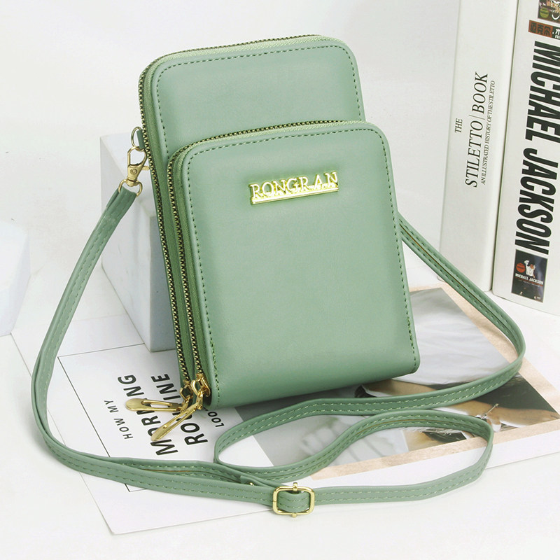 Mini Packet Bag 2021 New Phone Package 100 Hitch Satchel Bag Single Shoulder Bag Zero Wallet Card Bag Vertical phone bag