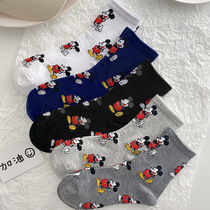 Mickey Socks Children Cartoon Day Series Cute Midbarrel Socks ins Chains Han version College Wind Spring and Autumn Pure Cotton 100 hitch
