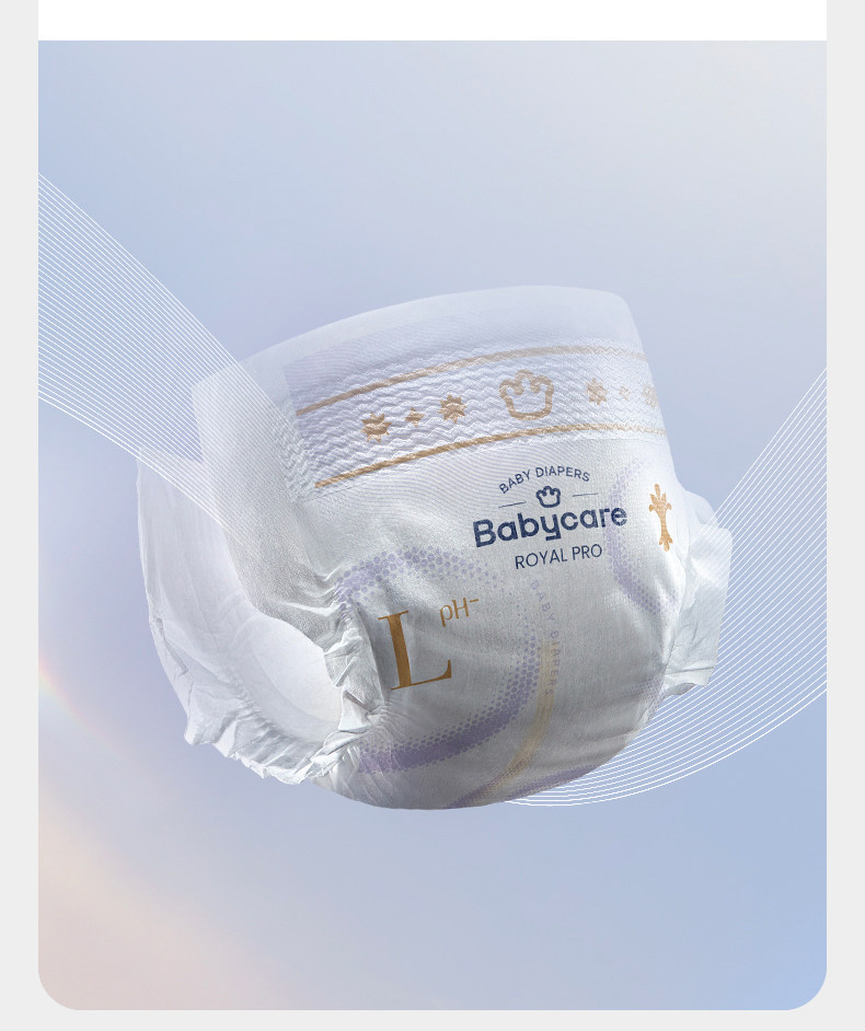 Тканевый подгузник 【加量不加价】babycare皇室pro裸感纸尿裤拉拉裤新生儿加量装 Bc