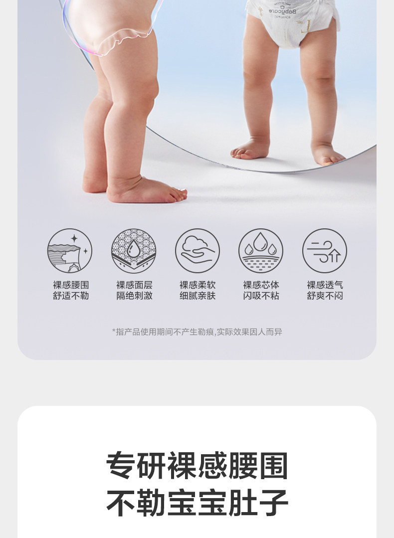 Тканевый подгузник 【加量不加价】babycare皇室pro裸感纸尿裤拉拉裤新生儿加量装 Bc