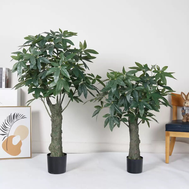 Artificial Money Tree with Thick Trunk, Decorative Fake Potted Plant for Living Room, Large Floor-Standing Bonsai Indoor Fake Tree Artificial Money Tree with Thick Trunk, Decorative Fake Potted Plant for Living Room, Large Floor-Standing Bonsai Indoor Fake Tree