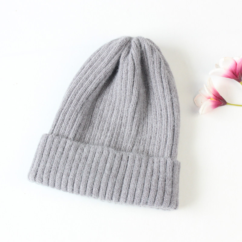 Export single autumn and winter fashion woolen hat ladies shopping all-match warm hat knitting blended Korean style literary hat