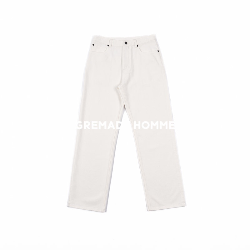 Gremade Triacetate Denim Straight-Leg Slightly Loose Jeans