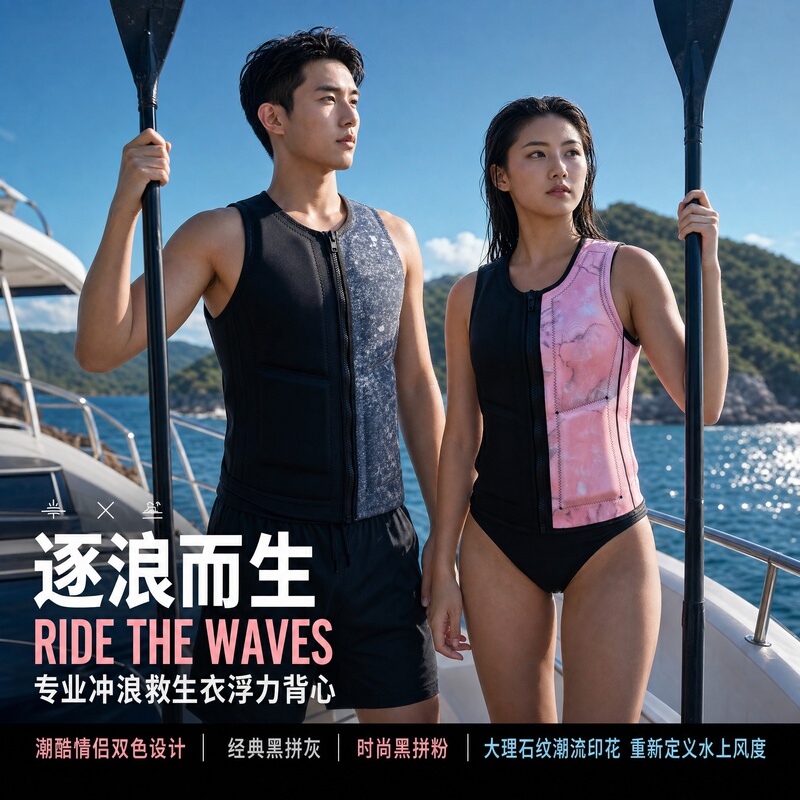 Professional Wakeboarding Life Jacket, Motorboat Anti-Collision Vest, High Elasticity, Lightweight, Quick-Drying, Super Buoyancy Vest for Men and Women Professional Wakeboarding Life Jacket, Motorboat Anti-Collision Vest, High Elasticity, Lightweight, Quick-Drying, Super Buoyancy Vest for Men and Women