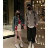 Парная одежда для влюбленных, осенний кардиган, свитер, куртка, V-образный вырез