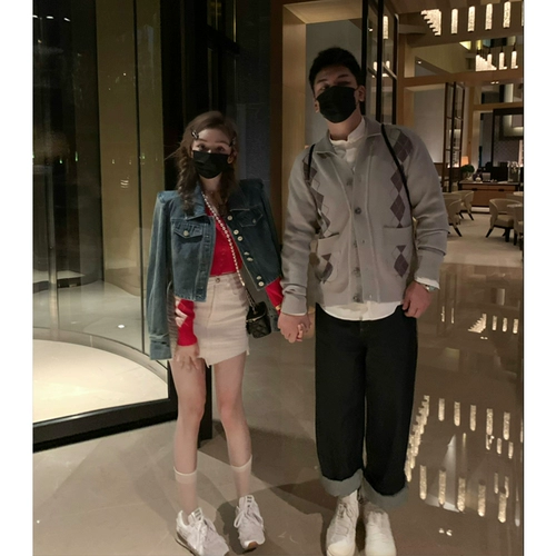 Парная одежда для влюбленных, осенний кардиган, свитер, куртка, V-образный вырез