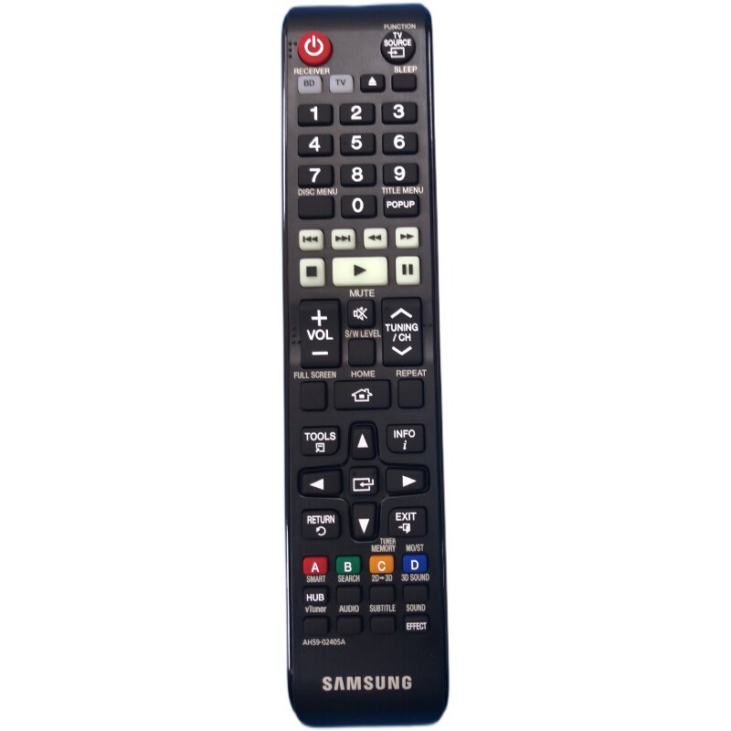 The original Samsung HTE5550W HTE6750W Home Theater AH59-02410A 02405A remote control