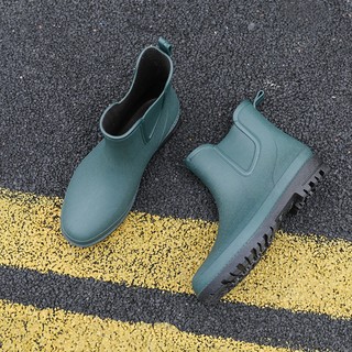 Construction site korean style fashionable non-slip thickened short-tube water shoes