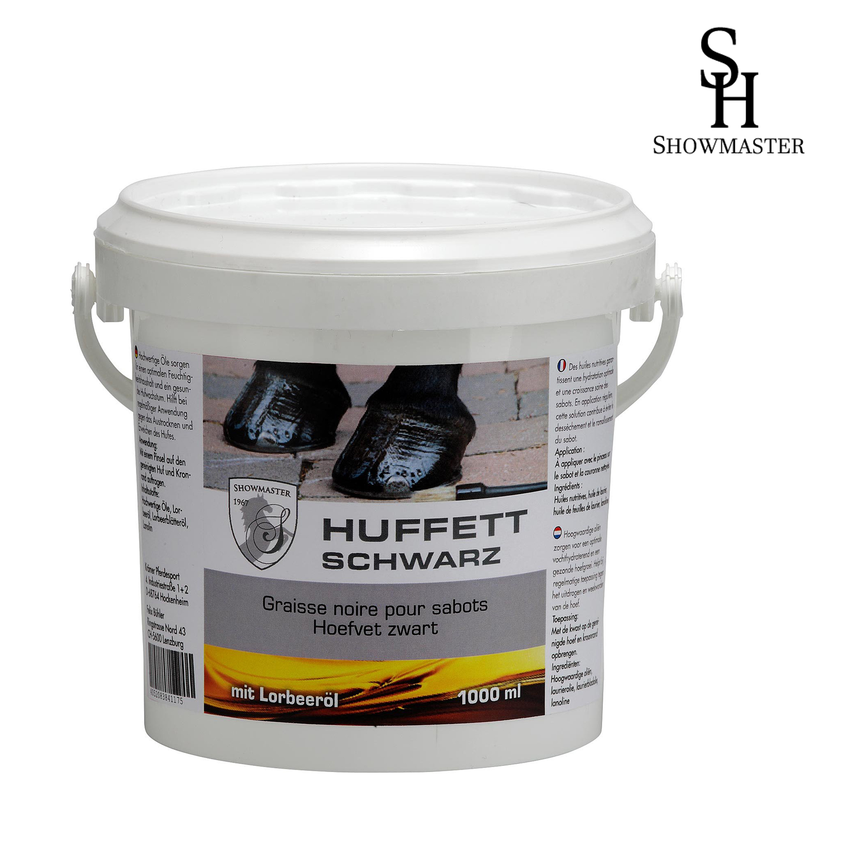 Showmaster hoof oil hoof cream made in Germany horseshoe care