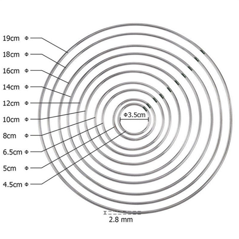 Ornament Accessories Diy Handmade material Dreamnet Welding Iron Circle Large Cirque single ring shaped Ornament Ring