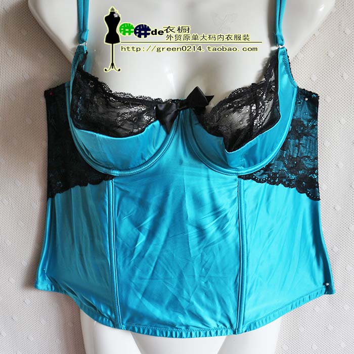 Xuất khẩu đuôi duy nhất mới kích thước lớn của phụ nữ tăng satin ren sexy xương cá corset 90-95CDE