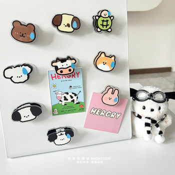 Ins sweat puppy seamless clip magnetic refrigerator magnet