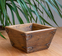 Small crowd art works old wooden day fight gold antique mi-Dou creative living room opening gift